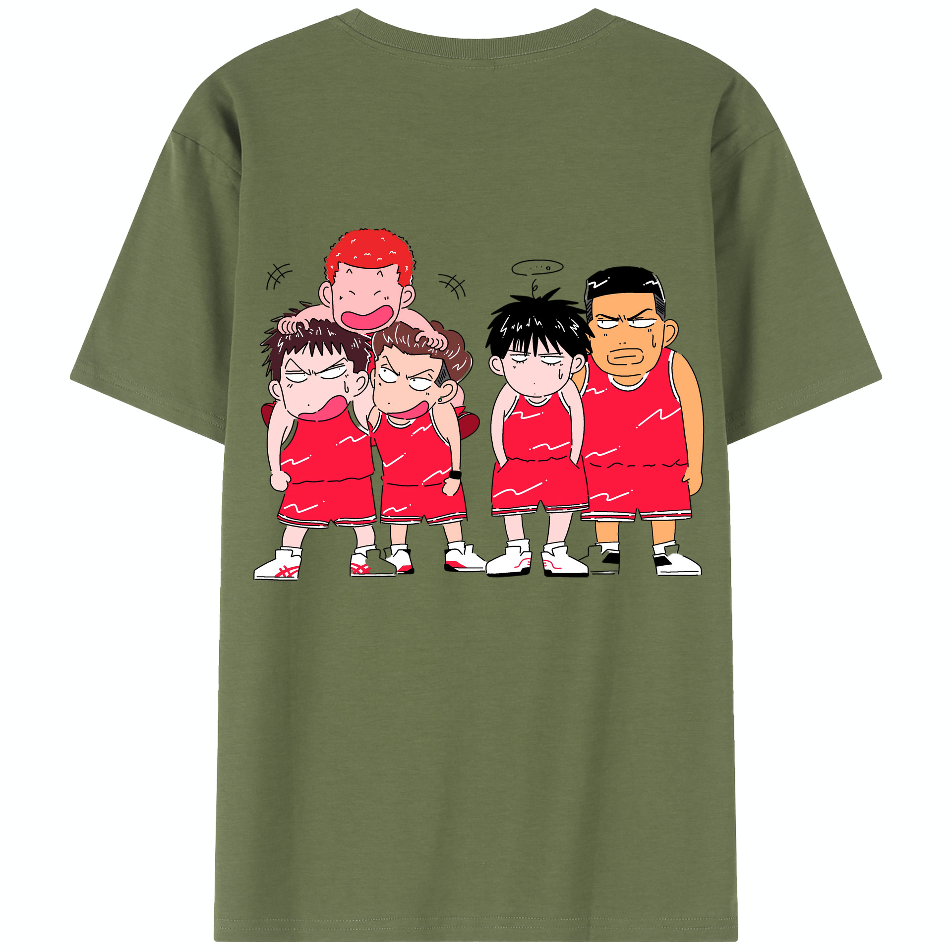 SLAM DUNK／スラムダンク 綿100％半袖Tシャツ（背面プリント）
